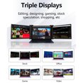 thumbnail image 2 of Docooler Triple-Screen Portable Monitor 14 inch Laptop Expansion 1920x1200 Resolution Easy Install for 15-17 inch Laptop, 2 of 7