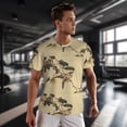 thumbnail image 3 of Wukai Vintage Bird Print Men's Short-Sleeved Mesh T-Shirt,Quick-Dry Short Sleeve Workout T-Shirt-X-Small, 3 of 8