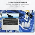 thumbnail image 3 of Auhoahsil Large Mouse Pad, XXL Gaming Mousepad, Desk Mat for Desktop, Thick Rubber, Big & Long Size, Stitched Edges, Full Desk Pad for Laptop & Computer, Extended 31.5 x 11.8 in, Navy Marble, 3 of 7
