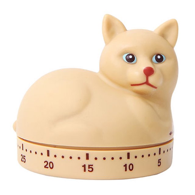 Cocina Con Forma De Gato , Reloj Con Alarma De Cuenta Atrás, Temporizador Para Hornear, Aprendizaje, Tiempo De Trabajo, Ayuda Para Cocinar Portátil Moyic HA044667-03