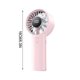 thumbnail image 3 of Portable Handheld Fan Rechargeable Mini Fan With LED Display 3 Speed USB Fan For Travel Office Outdoor, 3 of 6