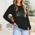 thumbnail image 7 of Christmas Tree Sweatshirts Women Pine Tree Print Shirts Nature Lover Gift Casual Tee Long Sleeve Xmas Pullover, 7 of 7