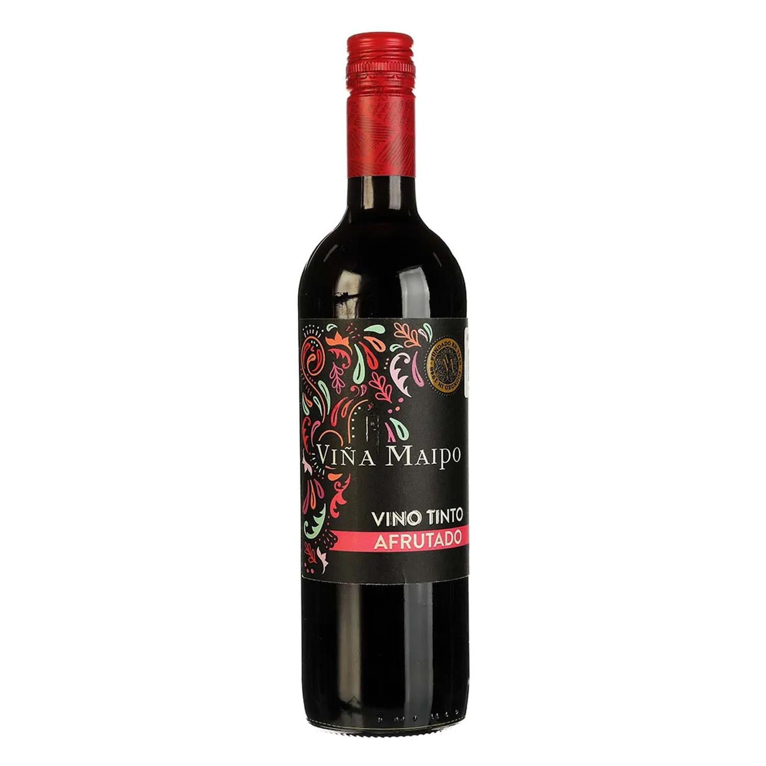 Pack de 12 Vino Tinto Viña Maipo Afrutado 750 ml | Bodega Aurrera en línea