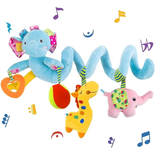 Adorno para cuna de bebé, colgantes, diseño de forma bonita, juguetes de peluche en espiral, cochecito y juguete de actividad de viaje Xemadio WMZL-1347-3