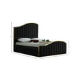 thumbnail image 3 of Meridian Furniture Jolie Solid Wood and Velvet King Bed in Black, 3 of 4