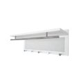 thumbnail image 2 of CoSoTower Metal Powder Coating Hook Wall Mounted with Shelf in White, 2 of 6