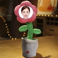 thumbnail image 2 of Custom Dancing Talking Sunflower With Face,Personalized Singing And Dancing Flower,Fun Novelty Gifts Plush Electronic Toys Interactive Stuffed Animals Pink - 36X15CM, 2 of 7
