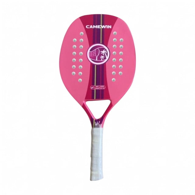 EQWLJWE Beach Tennis Racket,Carbon Fiber Grit Face with EVA Memory Foam Core Beach Tennis Racket