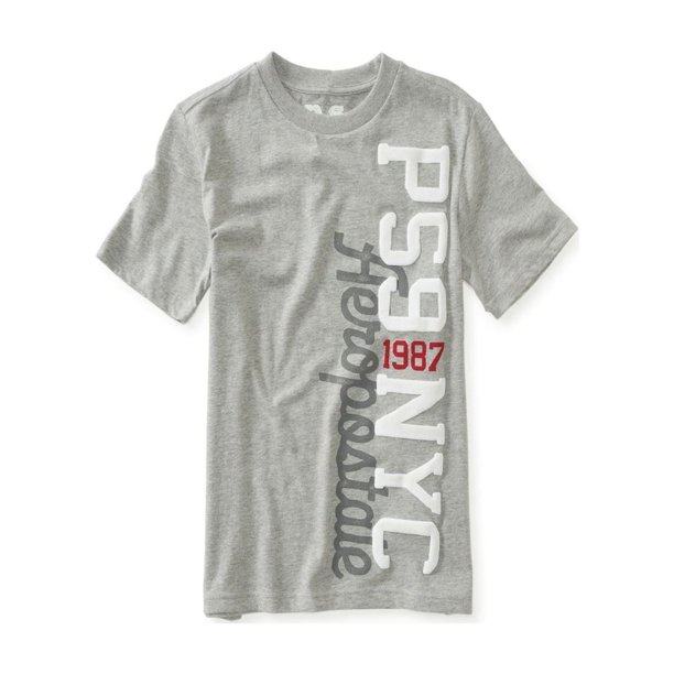 Camiseta gráfica Aeropostale Boys PS9 NYC, gris, 5