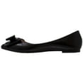 thumbnail image 3 of Sobeyo Womens Ballet Flats Metallic Bow Slip On Pointed Toe Shoes  Black Size 9, 3 of 7