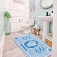 thumbnail image 2 of Boho Cute Rugs for Bathroom Kitchen Dorm Bedroom Aesthetic, 2x3 Small Area Rugs Throw Carpet, Black and White Funky Trendy Cool Bath Mat Non Slip Washable Cartoon Kids Bathroom Rugs Decor, 2 of 5