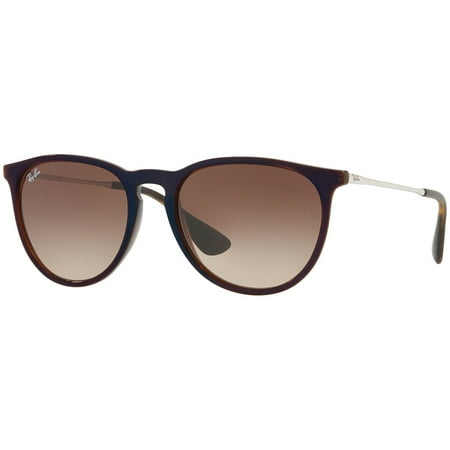 Ray-Ban Unisex RB4171 Erika Classic Brown/Silver Frame Brown Gradient 54mm Lens Sunglasses
