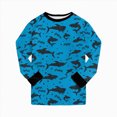 thumbnail image 7 of TOWED22 Infant Baby Boy Clothes 2-Piece Long Sleeve Crew Neck Sweatshirt Tops Casual Pocket Joggers Pants Cartoon Outfits Toddler Clothing Set(Blue,3-4 Y), 7 of 7