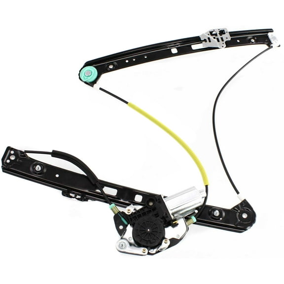 Window Regulator Compatible For 2001-2005 BMW 330xi 330i Front, Left Driver Power With Motor