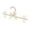 White, variant on veasfak Trouser Skirt Tie Coat Pants Hanger Rack with 2 Clips Pearl Beaded Design White
