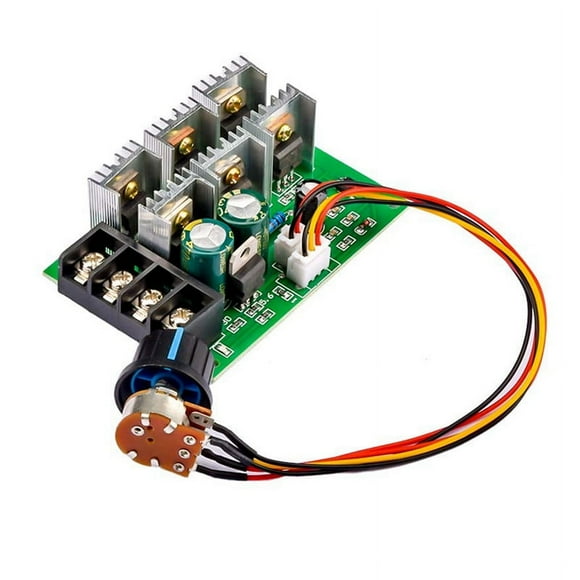 Regulador de Velocidad del Motor 12V 24V 36V 48V MóDulo de Accionamiento de Alta Potencia Controlador de Velocidad del Motor PWM Regulador de Corriente 40A