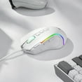 thumbnail image 3 of Redragon M612 Predator RGB Gaming Mouse 8000 DPI Wired Optical with 11 Programmable Buttons, White, 3 of 8