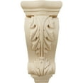 thumbnail image 2 of Ekena Millwork 3 1/2"W x 2 7/8"D x 7 3/4"H Small Farmingdale Acanthus Corbel, Lindenwood, 2 of 4