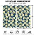 thumbnail image 2 of Botanical Flower Curtains 52x84 Inch Rod Pocket Window Drapes, 2 Panels for Bedroom and Living Room, Room Darkening Polyester Panels, 2 of 2