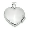 thumbnail image 3 of Finest Gold 14K White Gold 18 mm Tree Heart Locket Pendant, 3 of 5