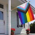thumbnail image 3 of CAROOTU 3x5ft Gay Prides Rainbow Flag Banner Progress Prides Flag Showing Your Prides, 3 of 6