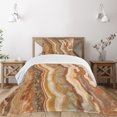 thumbnail image 3 of Ambesonne Marble Print Quilted Bedspread Set 2 Pcs, Watercolor Mineral, Twin Size, Multicolor, 3 of 6