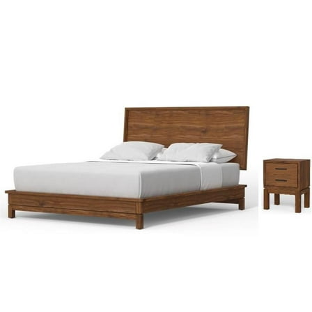 Home Square 2-Piece Set with Nova California King Platform Bed & Nightstand