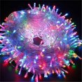 thumbnail image 3 of Guirnalda de luces LED de 10 m, 30 m, 50 m, 100 m, para decoración de árbol de Navidad, bodas, luces de hadas impermeables para interior y exterior, lámpara de 220 V de la UE, 3 of 5