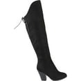 thumbnail image 2 of Women's Journee Collection Spritz-S Wide Calf Over The Knee Boot Black Faux Suede 7.5 M, 2 of 6