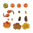 thumbnail image 4 of Artificial Pumpkins Decoration Set Fall Decor Foam Fake Faux Crafts Lifelike Small Pumpkin for Decorating Home Halloween Autumn Harvest Table Decor style G, 4 of 7