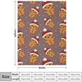 thumbnail image 2 of Christmas Gingerbread Man Flannel Fleece Throw Blanket Santa Claus Soft Blanket for Couch,Cozy,Warm,Lightweight,70x80 Inches, 2 of 4