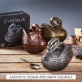 thumbnail image 5 of Crystalia Swan Traditional Ottoman Oriental Swan Metal Decorative Bowls, 5 of 6