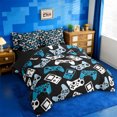 thumbnail image 2 of Erosebridal Boys Gamer 7-Piece Twin Bedding Sets,Gamepad Young Man Video Games Bedding Comforter Set For Classic Retro Gaming Lovers,Reversible Black, 2 of 7