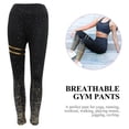 thumbnail image 3 of Yoga Pants High Waist Elastic Pants for Sports 1Pcs Women Black Polyester, 3 of 4