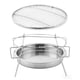 thumbnail image 4 of Mini parrilla plegable de acero inoxidable para barbacoa, sencilla, para jardín y parque (tamaño M), 4 of 7