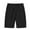 Black F, variant on Men Short Fashion Solid Color Summer Elastic Waist Drawstring Shorts Casual Loose Plus Size Athletic Shorts for Men with Pocket Black E L