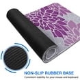 thumbnail image 6 of Long Mouse Pads for Desk,Purple Floral and Petal Pattern Desk Mats on Top Of Desks, Desk Mouse Pad Extra Large with 3mm Non-Slip Base and Stitched Edge for Gaming,Office,Work,Home 47.3"x23.6", 6 of 6