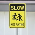 thumbnail image 4 of EeaseCA Street Sign Slow Down Road Sign Kids Play Caution Sign Metal Road Sign Traffic Street Sign, 4 of 9