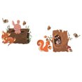 thumbnail image 2 of Affordablo 2025 Renter Friendly Tile Peel And Stick Clearance Small Animal Tree Hole Deer Rabbit Playing Bedroom Living Room Porch Home Wall Decoration Wall Sticker, 2 of 7