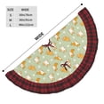 thumbnail image 3 of Kdxio Dog And Flower Print Christmas Tree Skirt Christmas Xmas Tree Skirts Mat for New Year Holiday Christmas Party Decorations-48", 3 of 6