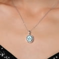 thumbnail image 3 of Gem Stone King 3.00 Ct Oval Sky Blue Topaz 925 Sterling Silver Pendant With Chain, 3 of 6