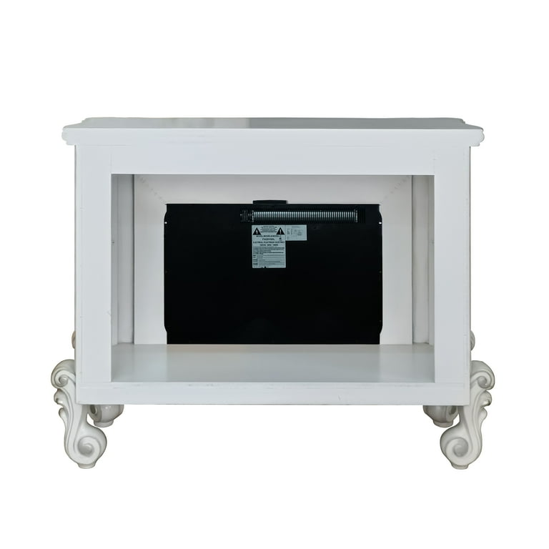 Acme Furniture Versailles Electric Fireplace, Bone White Acme Furniture Versailles Electric Fireplace, Bone White