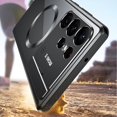 thumbnail image 4 of Funda Magsafe para Samsung Galaxy S24 Ultra con soporte Invisible para cámara, cubierta a prueba de golpes de parachoques de Metal ultrafina, 4 of 5