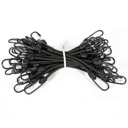 

3/8 x 18 Black Bungee Cords (bundle of 25) - 9mm