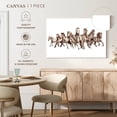 thumbnail image 5 of Elephant Stock 8 Horses Wall Art - Horizontal Canvas Wall Art - Living Room Wall Decor - Animal Canvas - White And Gray Decor - 12" x 8", 5 of 8