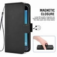 thumbnail image 4 of Samsung Galaxy J3-2016 Case, Cell Phone Leather Sleeve PU Leather Cover Wallet Cell Phone Case Cover Compatible for Samsung Galaxy J3-2016 Leather Case - Black, 4 of 7