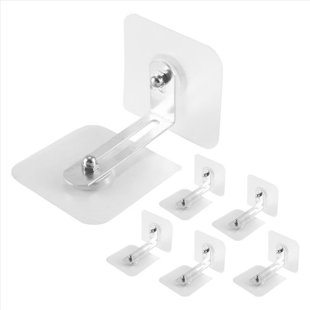 Anclajes de Muebles Anclajes de Pared, Anclajes de Muebles Antipuntas Sin Taladro, Anclajes de Pared de Muebles Adhesivos para 6 Piezas