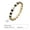 PBR039GWB, variant on Fashion Women's Colorful Oval Zircon Bracelet