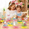 thumbnail image 6 of JHEHF 9 PCS Easter Honeycomb Centerpieces Cute Rabbit & Eggs Tabletop 3D Table Honeycomb Decor for Tiered Tray Mantel Shelf Table Decor, 6 of 8