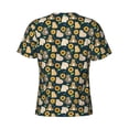 thumbnail image 6 of Vsdgher Bear Sunflower Print Men's Dry Fit Mesh Athletic Shirts Moisture Wicking Tennis T-Shirt Tops, 6 of 9